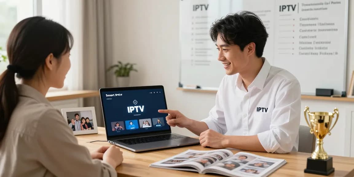 Smart IPTV demo by a local trusted provider in a community office.