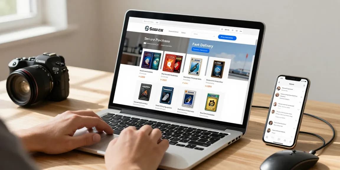 Explore card cloning options on a user-friendly e-commerce website showcasing secure solutions in a modern workspace.