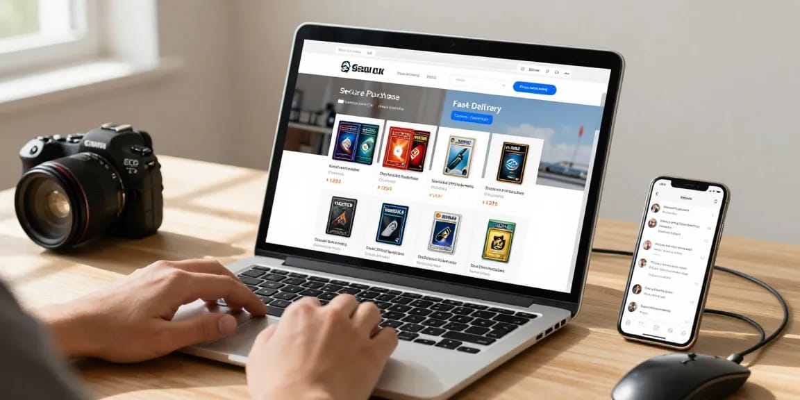 Explore card cloning options on a user-friendly e-commerce website showcasing secure solutions in a modern workspace.