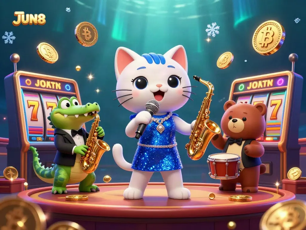 Experience the excitement at JUN88 casino with vibrant gaming elements and immersive characters.