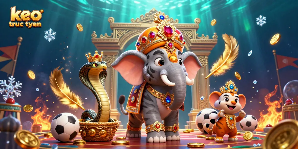 Experience thrilling action with keo truc tuyen as the majestic tiger and elephant gather sports betting elements.