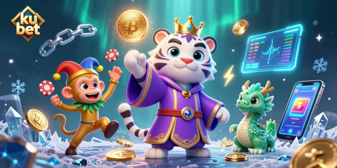 Experience the thrill of ku bet with dynamic crypto elements and engaging casino characters.