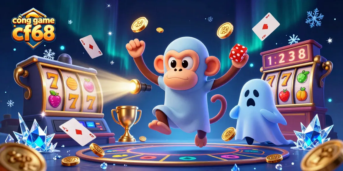 Engage with the exciting world of cổng game cf68 featuring a mischievous monkey and ghost-hunter puppy.