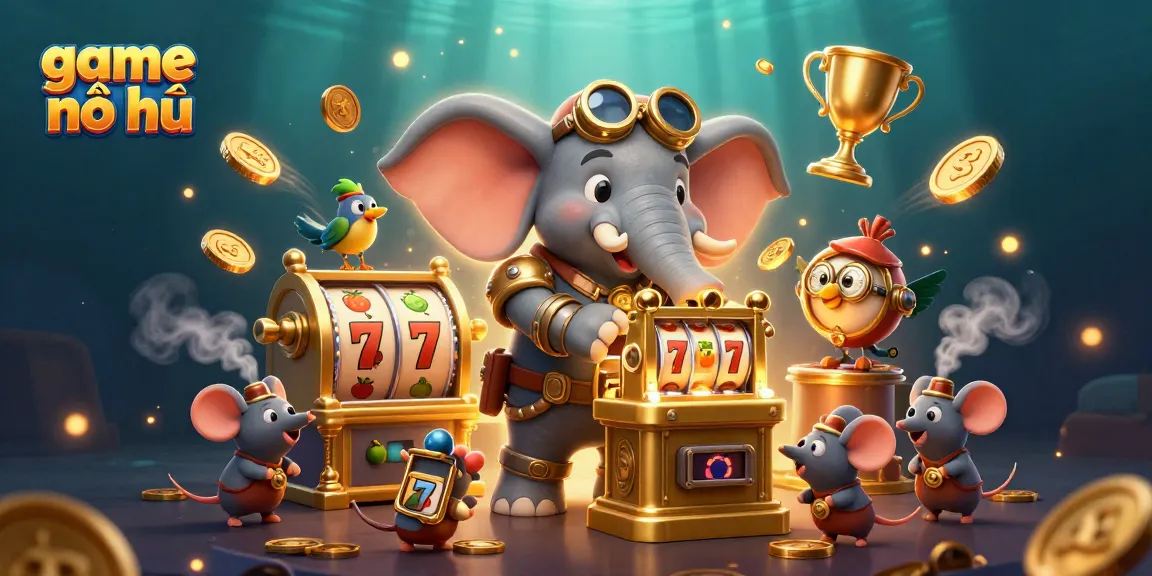 Experience the thrill of game nổ hũ with dynamic slot reels and vibrant characters in play.