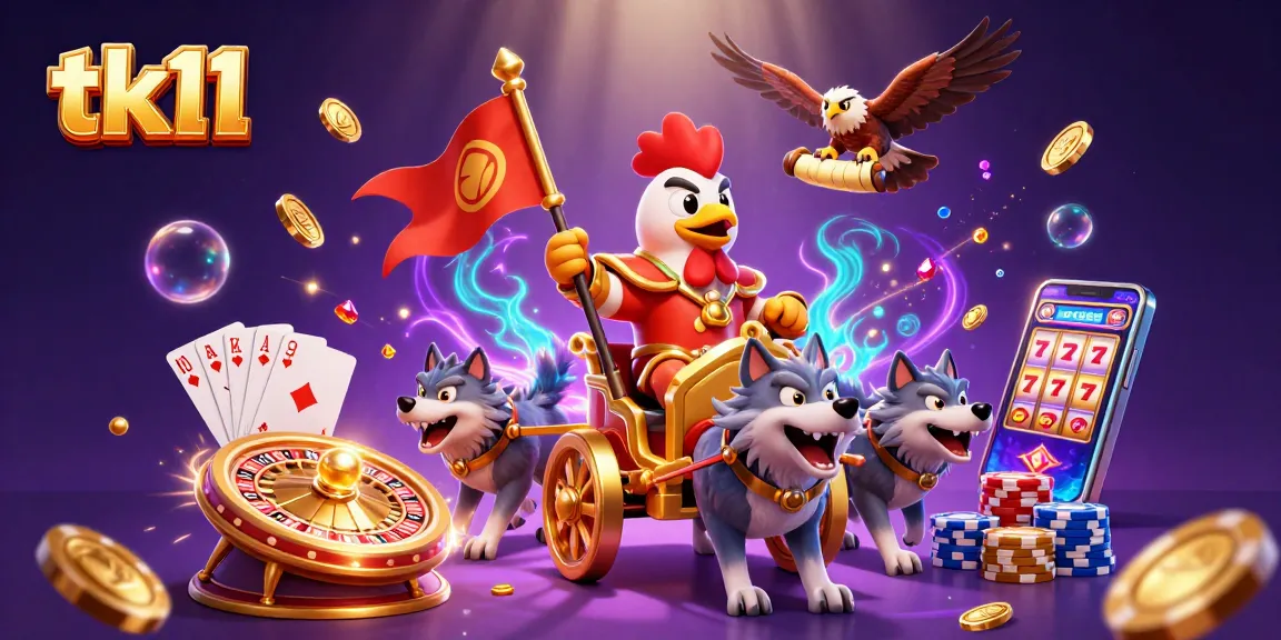 Spin and win with tk11's thrilling gaming adventure, featuring unique characters and rich 3D visuals.