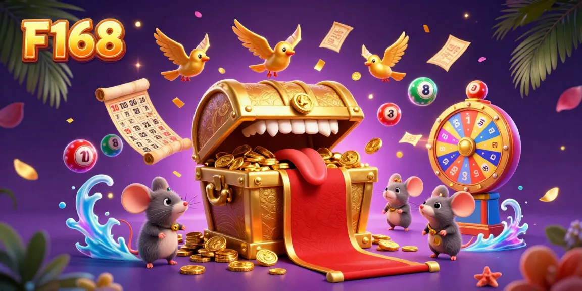 Engage with F168's exciting casino atmosphere featuring dynamic lottery and casino elements.