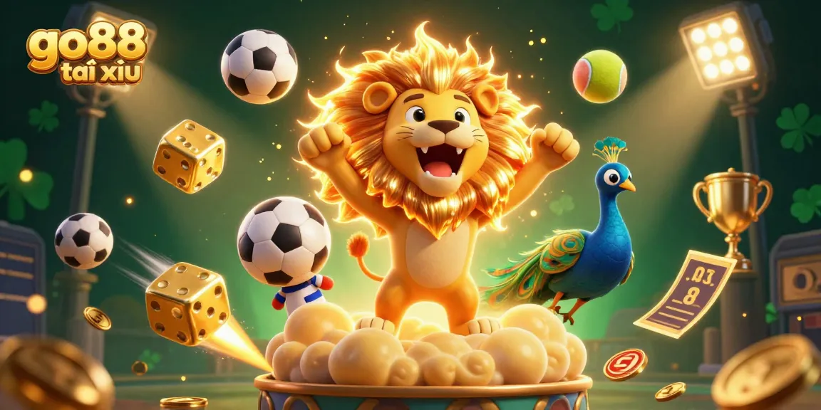 Experience exciting gameplay in go88 tài xỉu with a vibrant, animated casino scene filled with action.