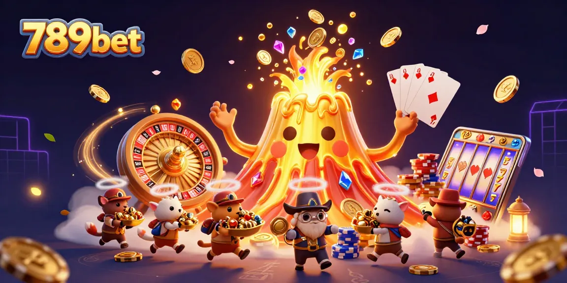Experience excitement with 789bet's casino eruption, showcasing treasure and thrilling wins.