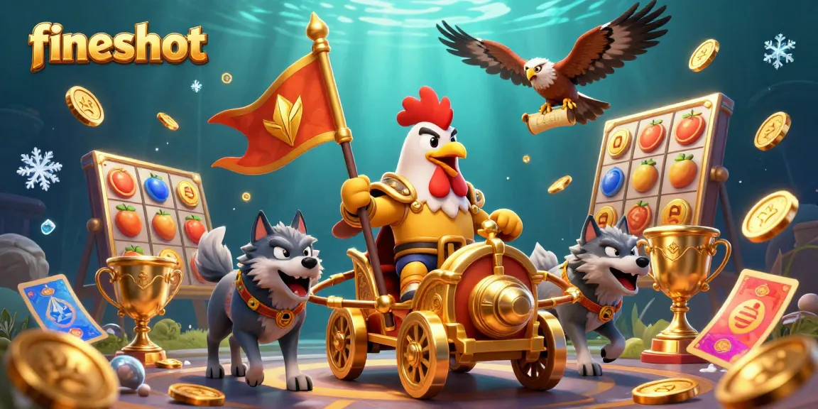 Experience the thrilling action of fiveshot casino with a dynamic rooster warlord and exciting slots elements.