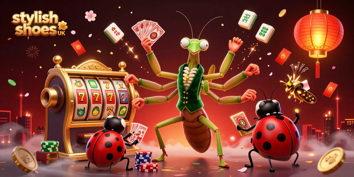 Experience the thrill of stylish shoes UK at an animated casino with lucky slots and vibrant characters.