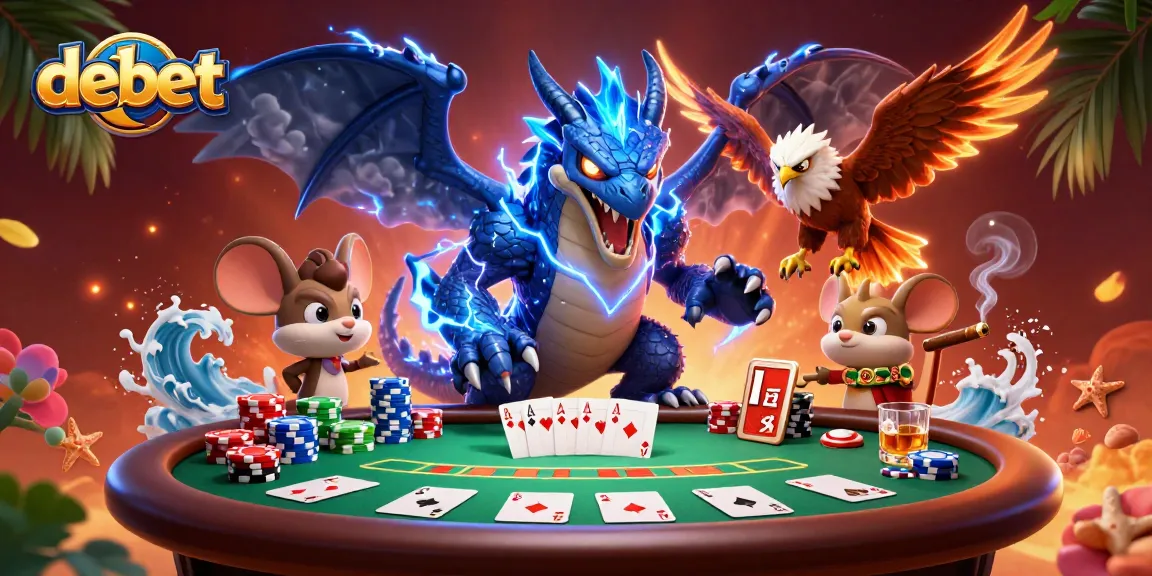 Engage with debet through lively poker action featuring powerful characters and casino elements.