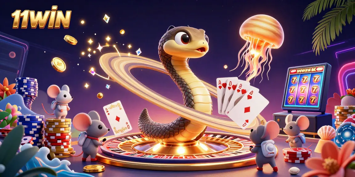 Engage with thrilling 11WIN casino action as astronauts bet on a magical roulette!
