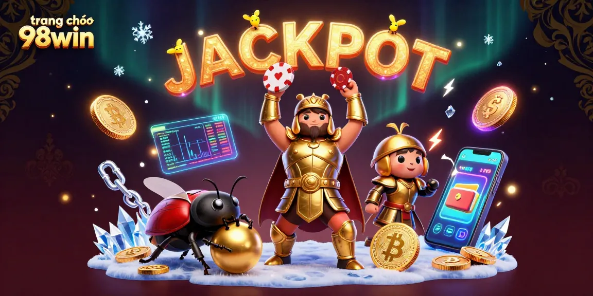 Experience the excitement of trang chủ 98win with a victorious beetle celebrating a big win!